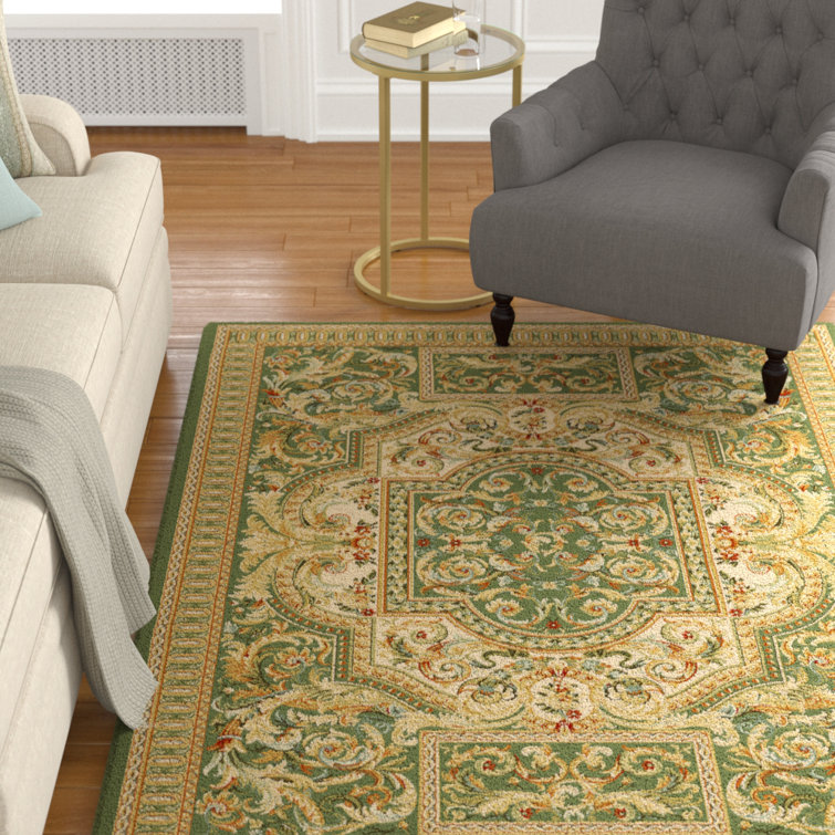 Astoria Grand Allport Oriental Sage Green Area Rug Wayfair.ca